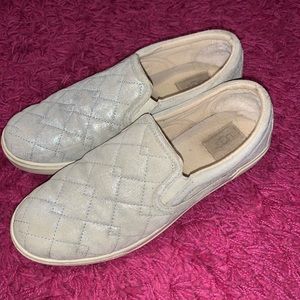 Size 10 Silver Ugg Slip Ons